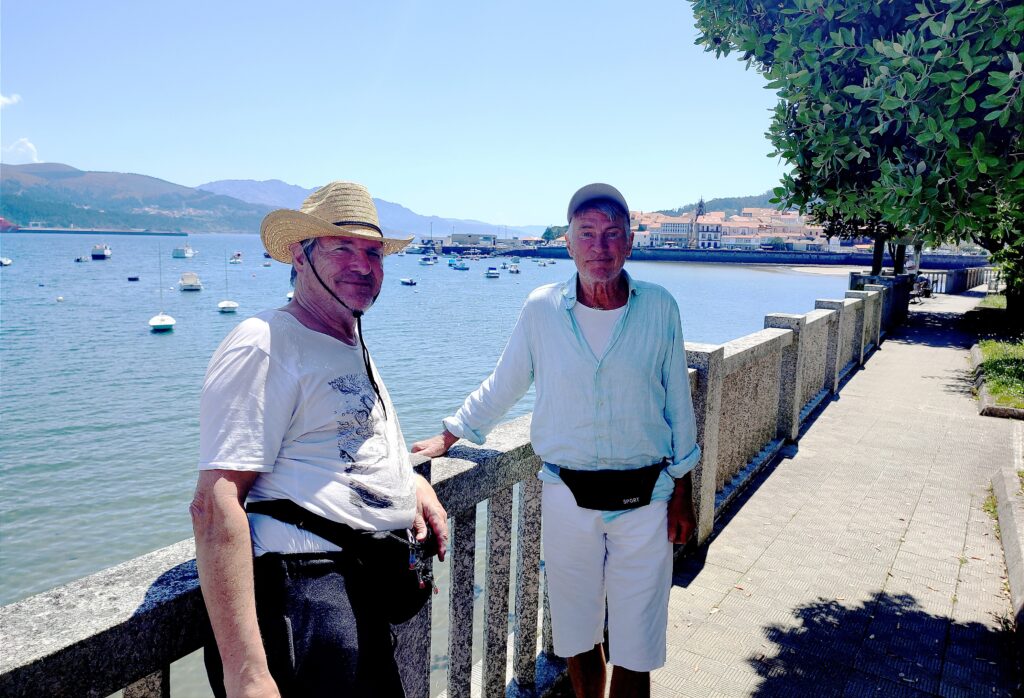 Per-Olov Sahl and Lars Asklund, visiting us in Corcubión on the Galician coast in May 2024