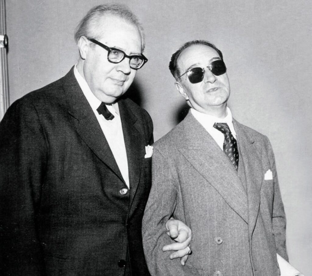 Andrés Segovia and Joaquín Rodrigo, 1958 © Fundación Victoria y Joaquín Rodrigo