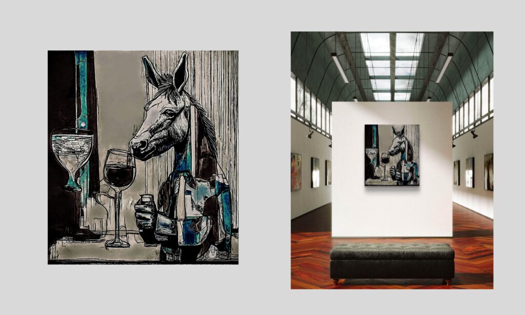 Floating glass art print of Eldar Einarson by GaffGaff Galleri