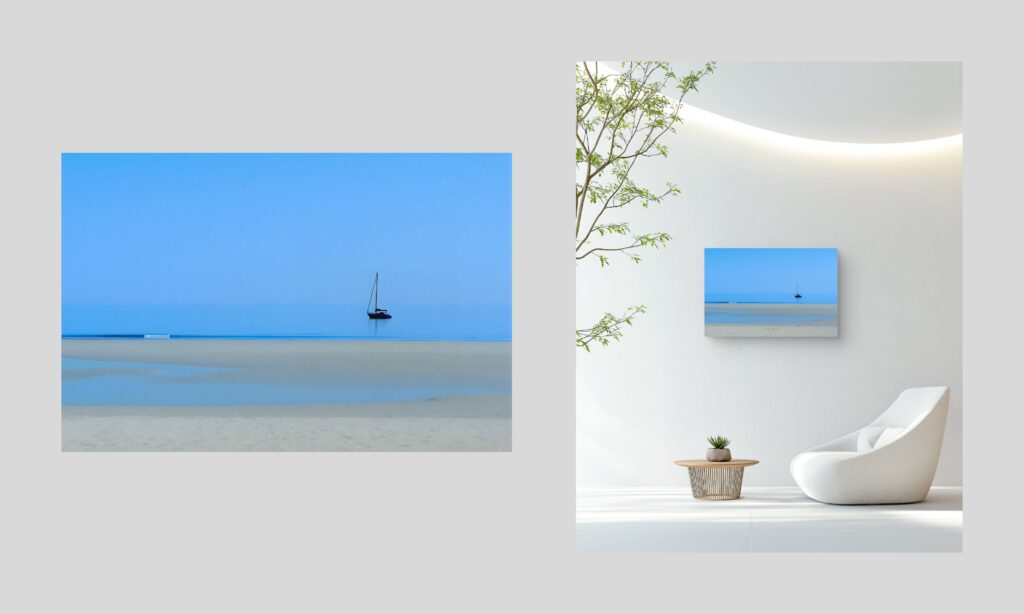 Blue Silence art print of Eldar Einarson by GaffGaff Galleri