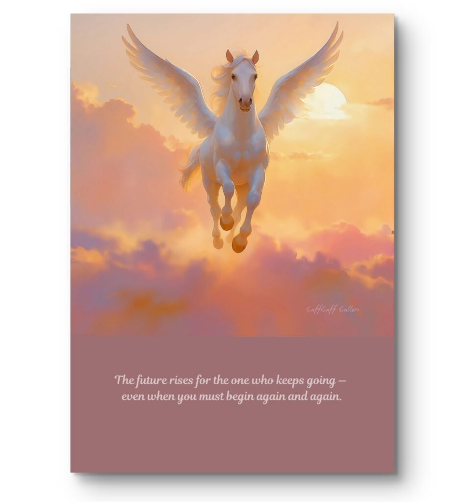 Winged Horse art print by Eldar Einarson presented by GaffGaff Galleri