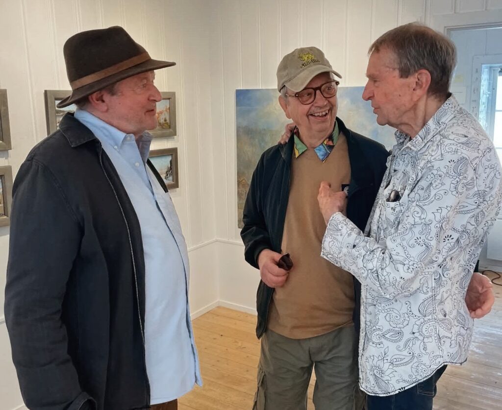 Et uventet gjensyn med Tore Juell og Thorvald Lund Hansen på deres felles utstilling i Kragerø